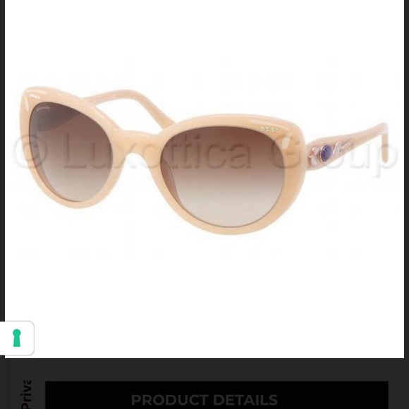 BLVGARI Sunglasses Nude Pinkto Color Frame Celluloid Lens Plastic - Picture 1 of 14